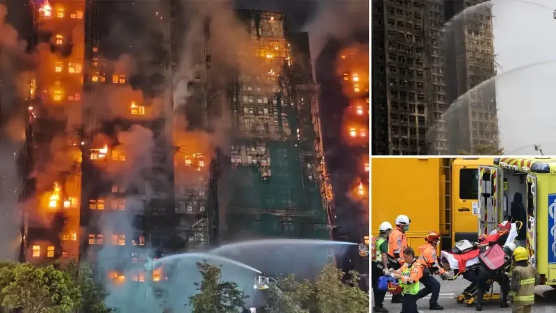 Hong Kong’ta yanan binalarda dayanıksız malzeme tespit edildi