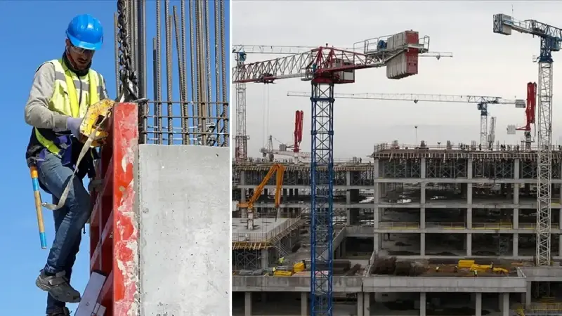 İnşaat sektöründe çalışan sayısı tüm zamanların zirvesinde
