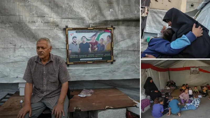 İsrail saldırılarında evlatlarını kaybeden yaşlı çift 36 torununu yalnız bırakmıyor