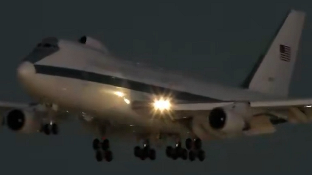 Nükleer saldırılara bile dayanıklı: ABD’nin ‘kıyamet uçağı’ yeniden görüntülendi