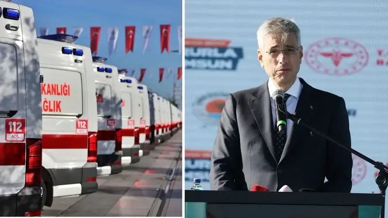Sağlık Bakanı Memişoğlu 100 ambulans teslim töreninde konuştu: 2026 sonunda yerli ve milli Gökbey helikopter ambulanslar hizmette olacak