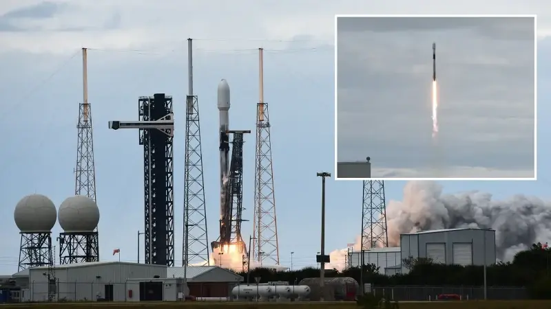 SpaceX NRO’nun gizli yükünü Falcon 9 ile uzaya fırlattı