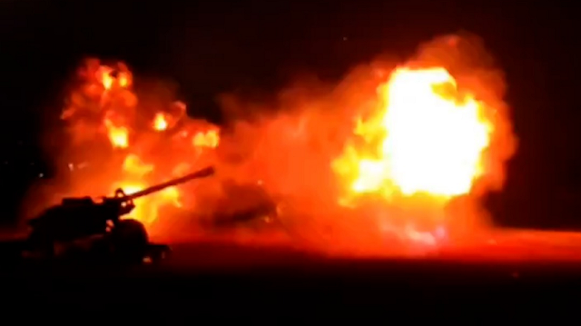 Suriye ordusu SDG/YPG mevzilerini top ve havan atışlarıyla hedef vurdu