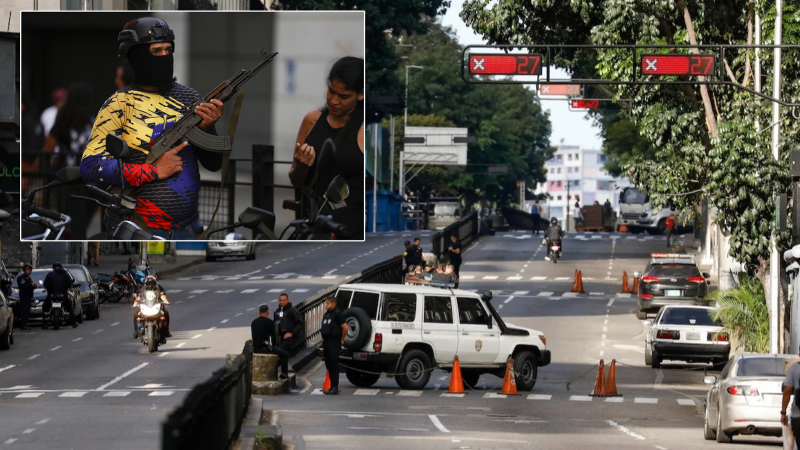 Venezuela’da başkanlık sarayı çevresinde silah sesleri