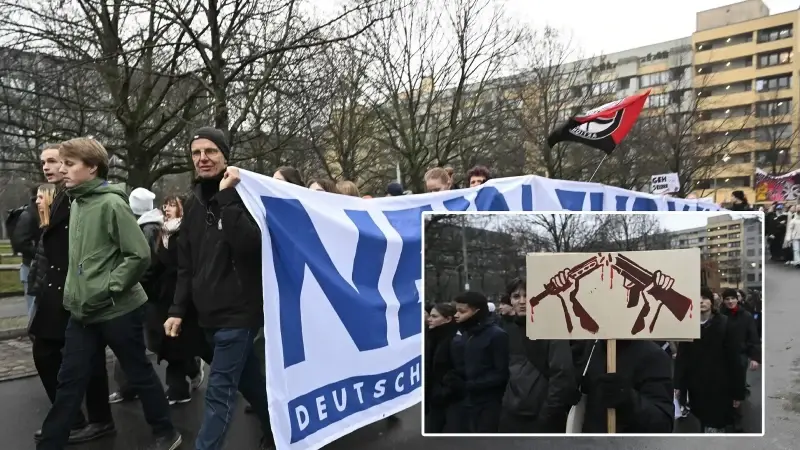 Zorunlu askerliği duyan Alman gençler sokağa döküldü