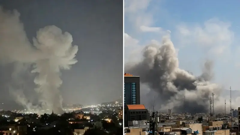 ABD-İsrail saldırıları altındaki İran’ın başkenti Tahran’da art arda patlama sesleri