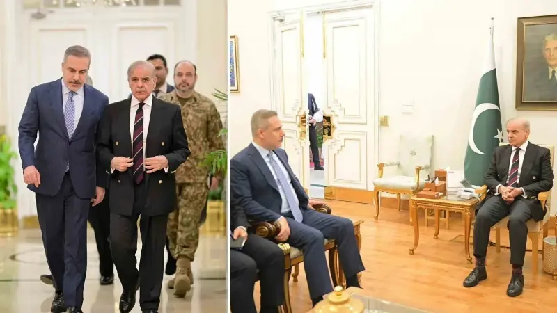 Bakan Fidan ile Pakistan Başbakanı Şerif ateşkese yönelik çabaları ele aldı