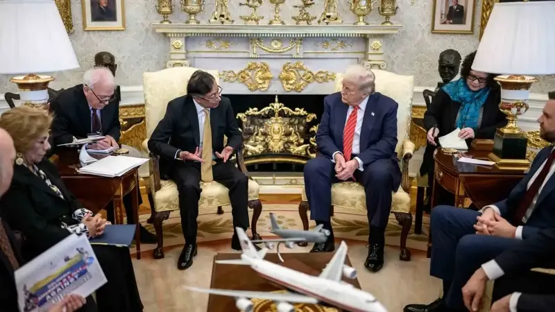 Birbirlerini küfürler savurup hedef almışlardı: Trump ile Petro Beyaz Saray’da bir araya geldi