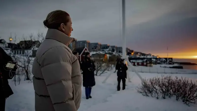 Danimarka Başbakanı Frederiksen Grönland’ın başkenti Nuuk’u ziyaret etti