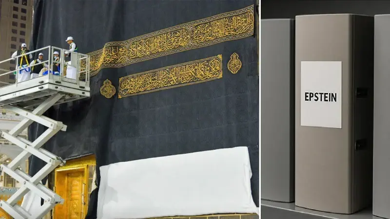 Epstein belgelerinde Kabe örtüsü iddiası: ‘Bu siyah parçaya en az 10 milyon Müslüman dokundu’