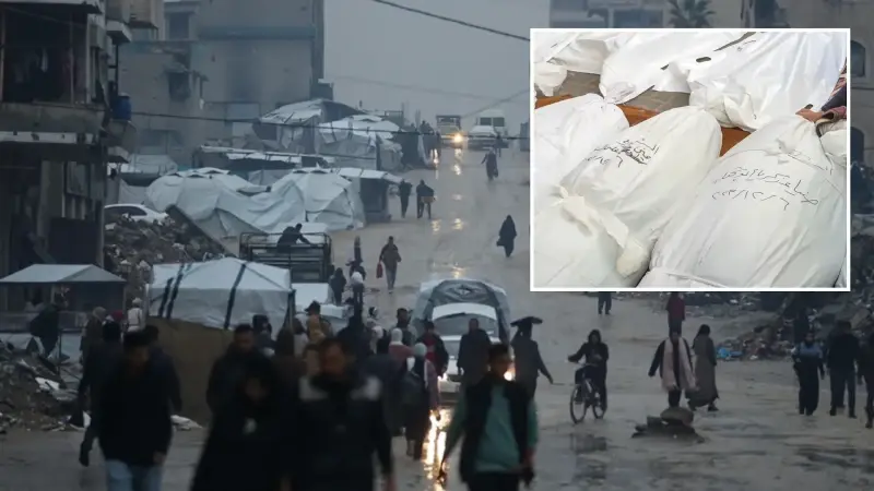 Gazze’de dondurucu soğuklar nedeniyle 27 günlük bebek hayatını kaybetti