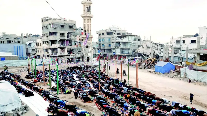 Gazze’de enkaz içinde üçüncü bayram