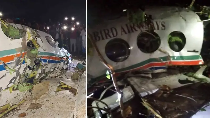 Hindistan’da ambulans uçağın düşmesi sonucu 7 kişi öldü