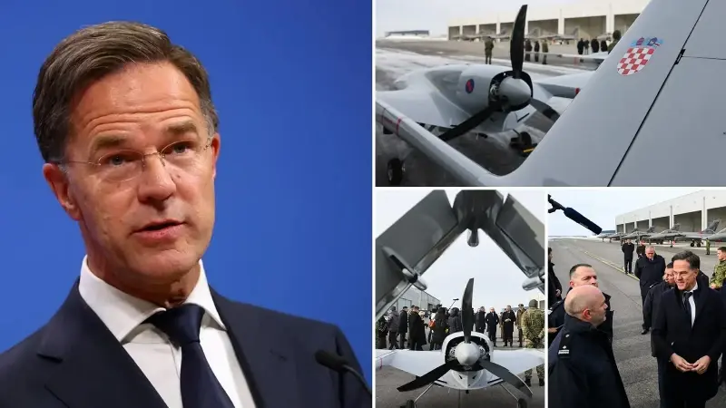 Hırvatistan’ın hava gücünü inceledi: NATO Genel Sekreteri Rutte’den Bayraktar TB2 SİHA’lara övgü