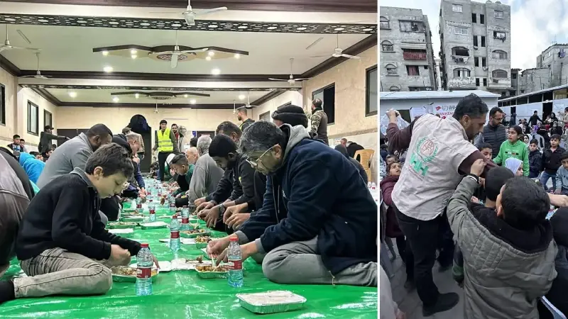 İHH Gazze’de her gün 165 bin kişiye iftar veriyor