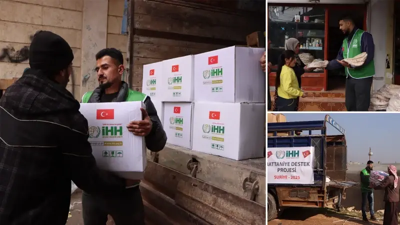 İHH geçen yıl Suriye’ye 972 tır yardım malzemesi gönderdi