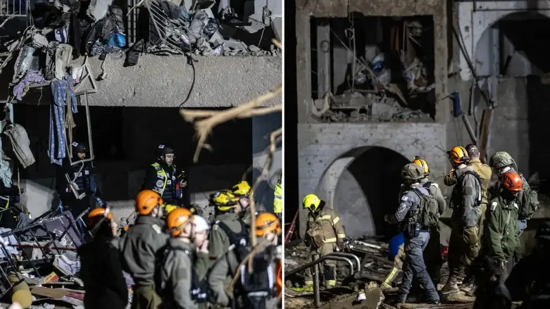 İran füzeleri İsrail’i harabeye çevirdi: Arad kentinde 10’u ağır 84 kişi yaralandı