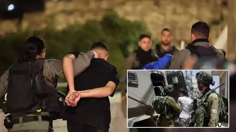 İşgalci İsrail Ramazan’ın başından beri Batı Şeria’da 100’den fazla Filistinliyi gözaltına aldı