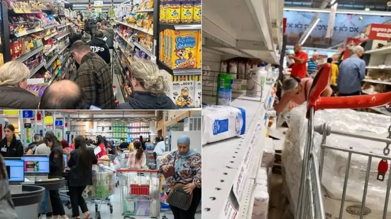 İsrail’de panik havası: Marketler doldu taştı raflar boşaldı