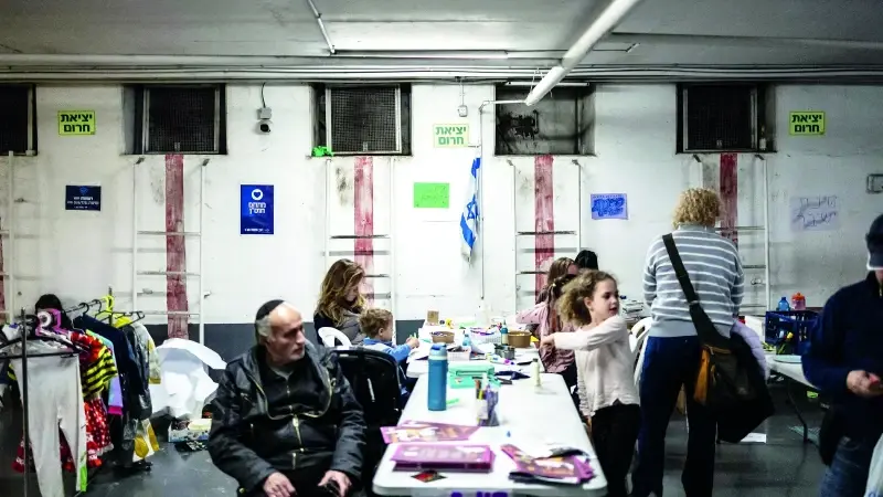 İsrailliler sığınaklardan çıkamıyor