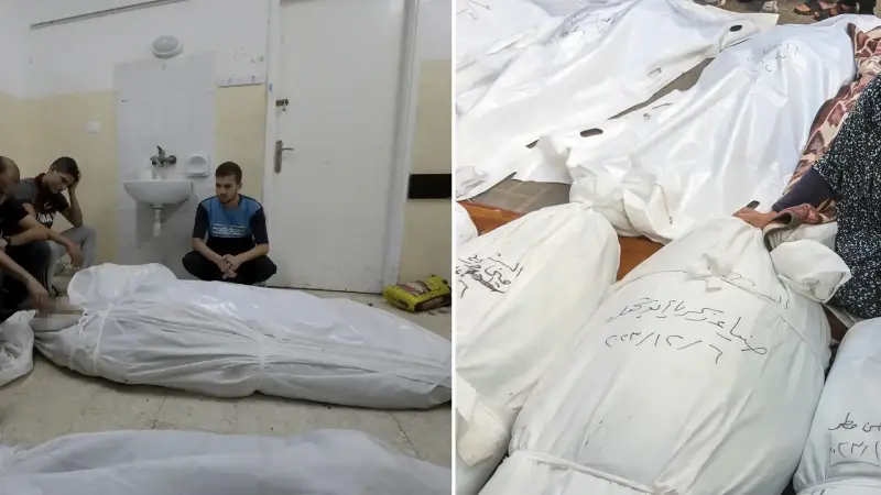 Katil İsrail Gazze’nin kuzeyine açtığı ateşte Filistinli bir kadın yaralandı