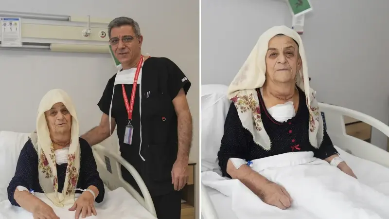 Otuz yıl ertelediği guatr ameliyatında 2 kiloya yakın kitle çıkarıldı