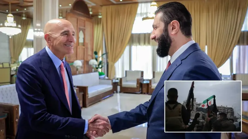 Suriye Cumhurbaşkanı Şara Şam’da Barrack’la görüştü