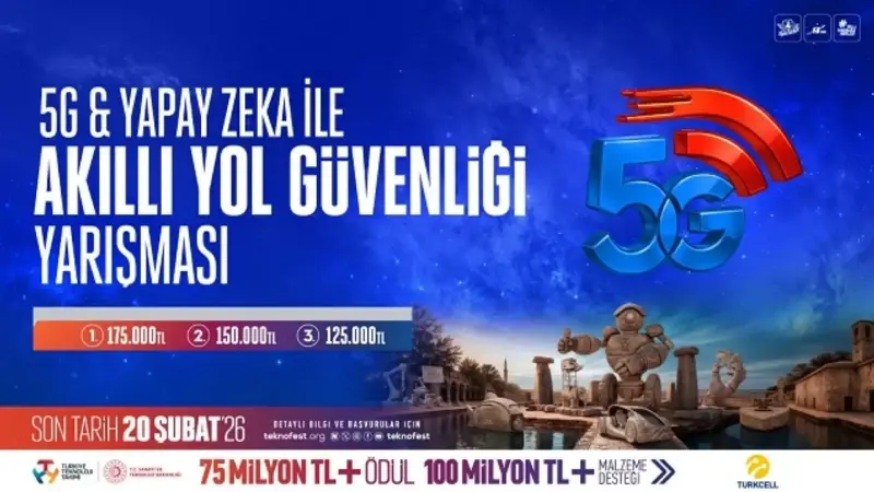 TEKNOFEST’te bir ilk: 5G ve Yapay Zeka ile Akıllı Yol Güvenliği Yarışması