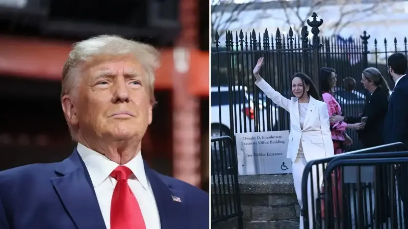 Trump Venezuela muhalefet lideri Machado ile Beyaz Saray’da bir araya geldi