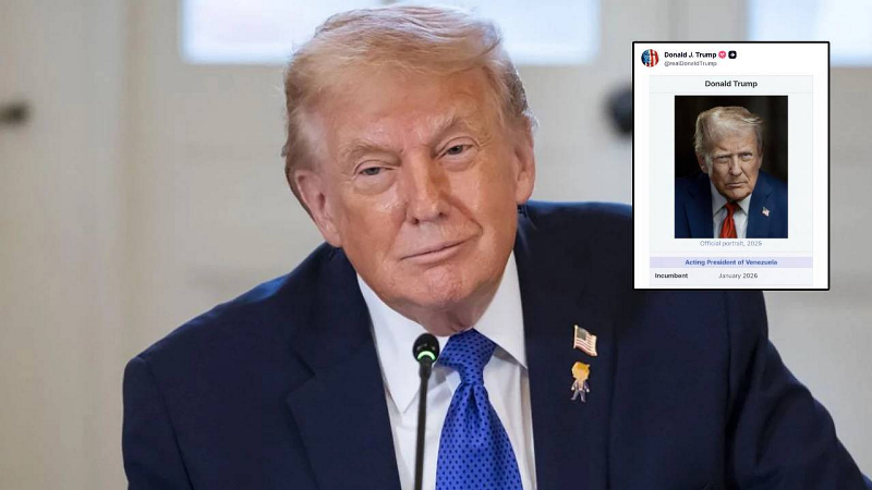 Trump’tan şaşırtan paylaşım: Kendini ‘Venezuela Başkan Vekili’ ilan etti