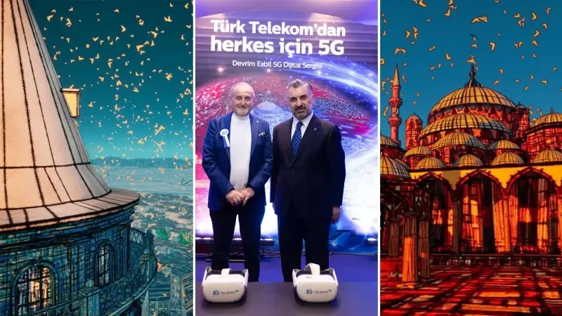 Türk Telekom 5G ile sanatta yeni bir devrin kapısını araladı: ‘Devrim Erbil Dijital Resim Sergisi’ AKM’de