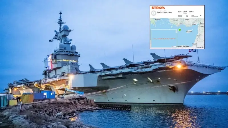 Türkiye’ye 100 km kala: Fransız deniz subayının akıllı saati Charles de Gaulle’nin koordinatlarını ele verdi