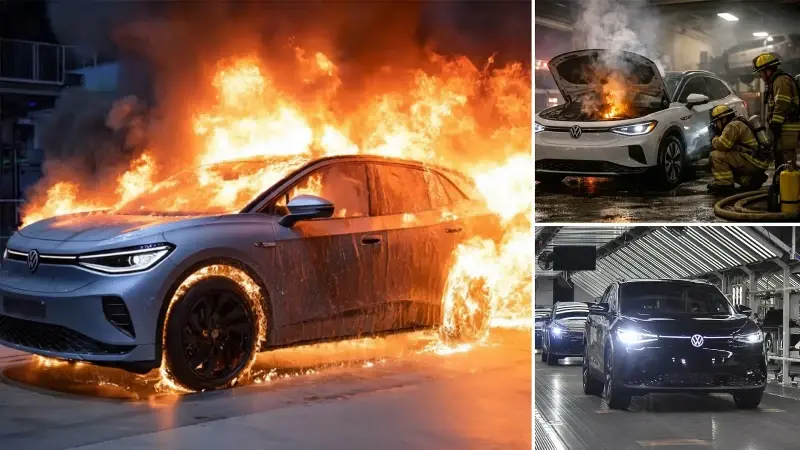 Volkswagen 44 bin aracını batarya yangını riski nedeniyle geri çağırıyor