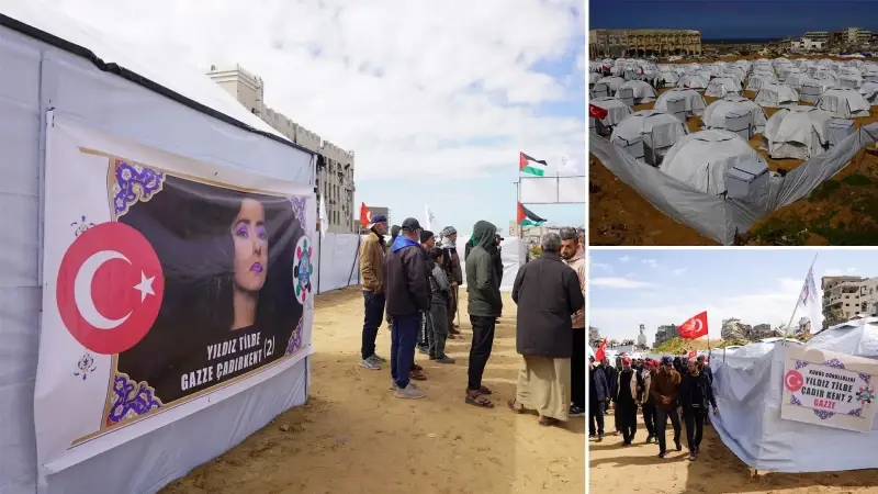 Yıldız Tilbe Gazze’de 2. çadır kentini açtı