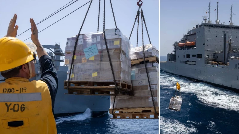 ABD Donanması Orta Doğu’daki gemilere ikmal yapıldığını açıkladı