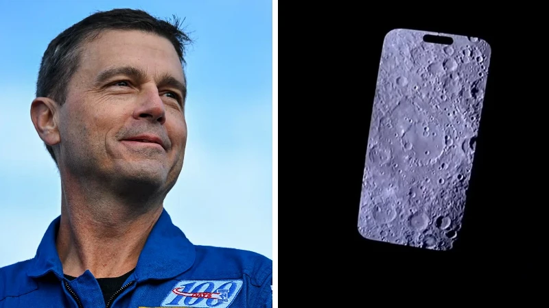 Astronot Reid Wiseman telefonla çektiği Ay fotoğrafını paylaştı