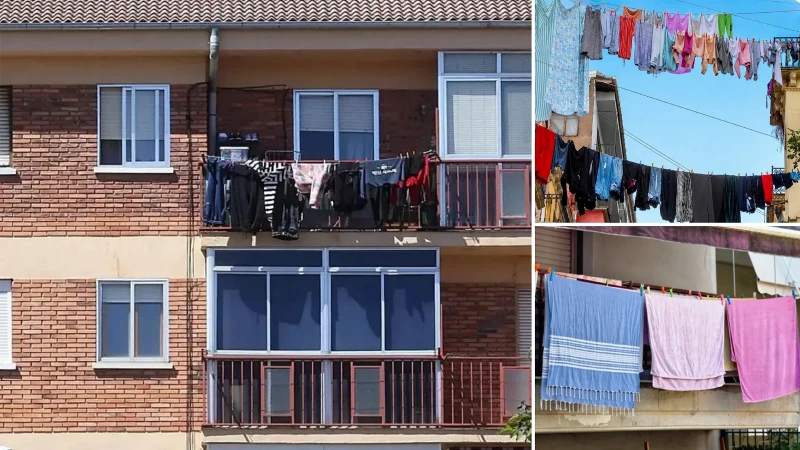 Balkona çamaşır asmak yasaklandı: Para cezası verilecek