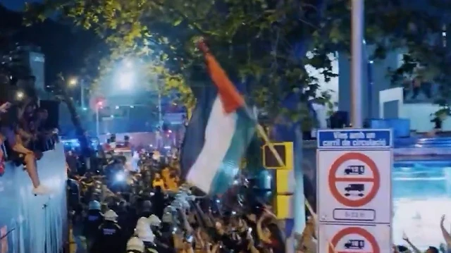 Barcelona’dan dikkat çeken paylaşım: Şampiyonluk videosunda Filistin bayrağı dalgalandı