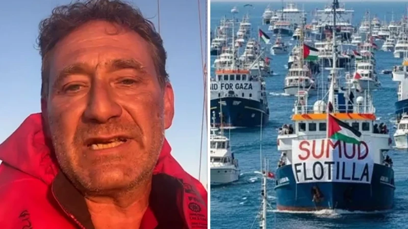 Küresel Sumud Filosu’na katılan İtalyan gazeteci Mantovani: ‘Avrupa’dan destek verilmesi gerektiği için katıldım’